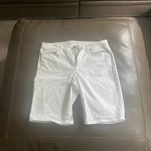 J.Jill white jean shorts